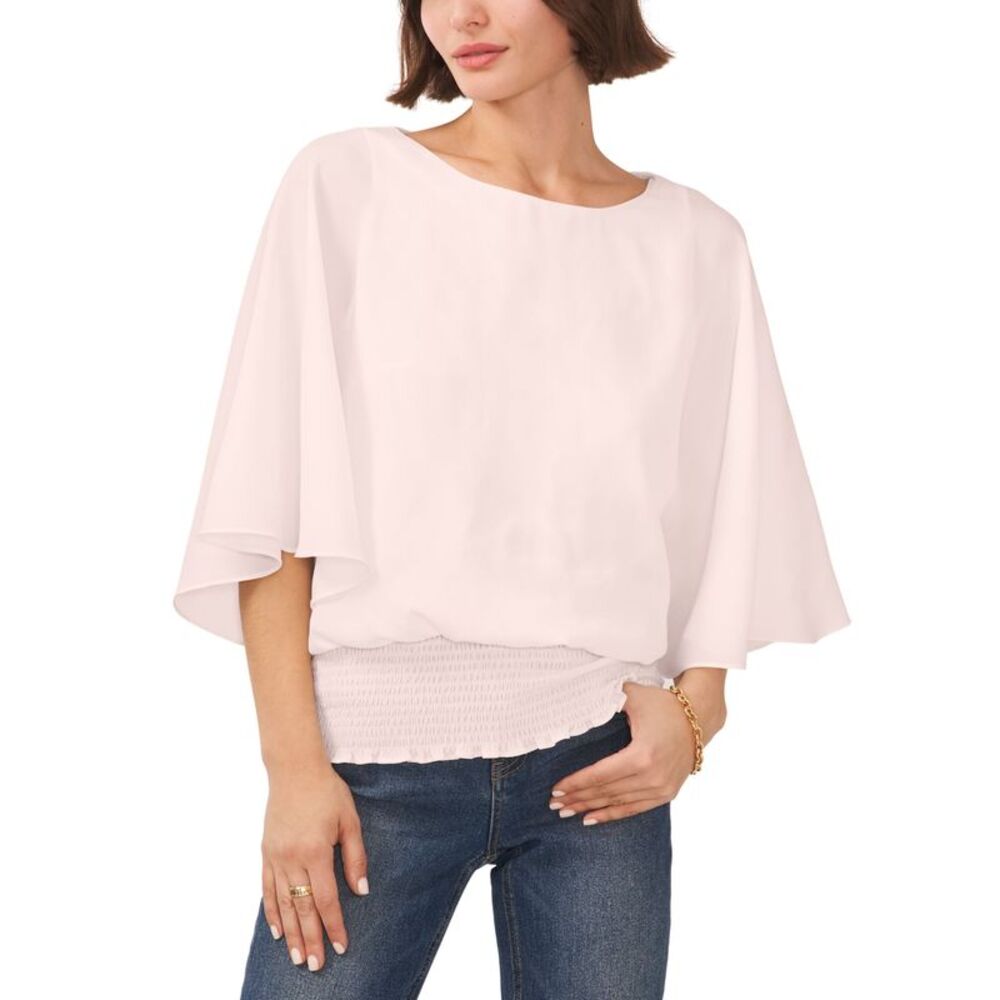 Sam Jess Printed Smocked Waist Top